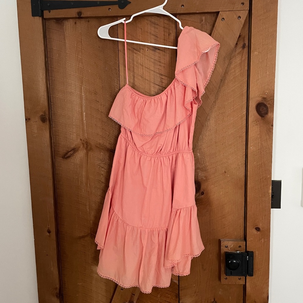 Free People Lovers Lane one shoulder mini dress